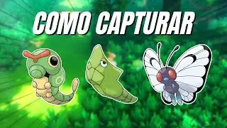 COMO CONSEGUIR A CATERPIE METAPOD Y BUTTERFLEE  EN POKEMON ROJO FUEGO