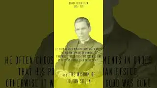 Bishop Fulton Sheen  #motivation #history #religion #historical #quote #catholic #shorts
