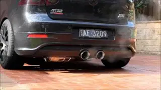 VW R32 Exhaust straight pipe, open Vs closed comparison