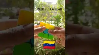 VENEZUELA FLAG on Rubik's cube 🇻🇪#foryou #subscribe #youtubeshorts #rubix #shorts