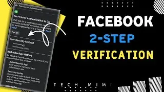 Facebook Two Factor Authentication Enable | Two Step Verification on Facebook | bangla 2021#techmimi