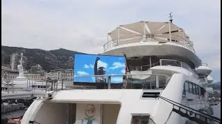C SEED TV installed on a superyacht