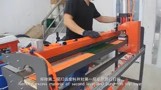HOLO Pneumatic Semi-automatic PVC PU PVK Conveyor Belt Finger Punching Machine