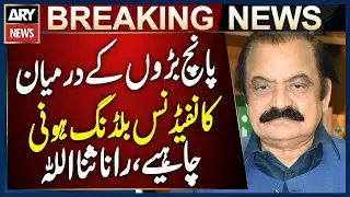 Confidence building measures between 5 big players can improve political situation, Rana Sanaullah