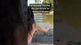 10 Research Study Websites That Pay $75/hr! #shorts