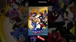 I made Sonic X SpiderMan poster! #Sonic #spiderman #SonicTheHedgehogMovie #Shorts #Picsart #Poster