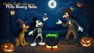 Mickey&rsquo;s Spooky Halloween Glow ✨ |Gentle 1950s Oldies Playing in Another Room by a Bubbling Cauldron