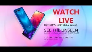 Honor View 20 Global Launch Event LIVE Streaming Online India