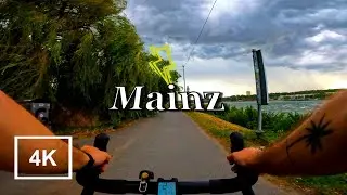Riding the Gravel Bike into a Thunderstorm in Mainz, Germany | Rose Backroad AL | 4K