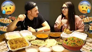 WE TRIED INDIAN FOOD FOR THE FIRST TIME! (MUKBANG)
