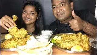Huge Lunch! Chicken Dum Biriyani, Boiled Eggs, Papad, Coke, Eating Sounds, Indian Eating Show