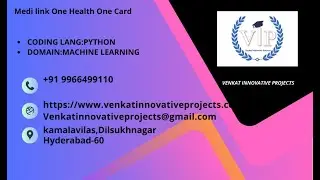 Medilink One Health One Card || Django Framework || Web Application || Python Project