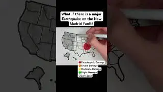 Result of an Major Earthquake on the New Madrid Fault #usa #unitedstates #map #geography #states