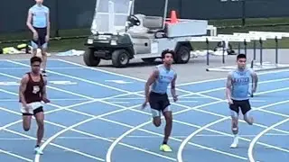 2023 Icahn Stadium NYC Track 100m Dash @ Jesuit Championship 4/12/2023 - Andrew Teh, Xavier HS NYC