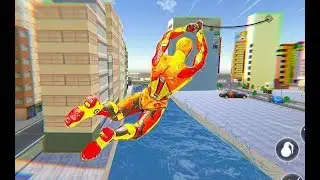 Flying Robot Rope Hero - Vegas Crime City Gangster | Robot Rope Superhero - Android GamePlay