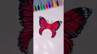 DIY Butterfly 🦋 | Easy Art & Craft #shorts #trending #viral #art #diy #butterfly