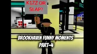 Brookhaven Funny Moments Part-4🏡 | K1zz or slap challenge in brookhaven 👅 #roblox #brookhavenfunny