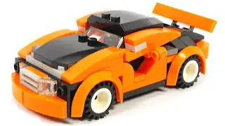 Ausini 25334 orange racing car | Car for Lego fans!