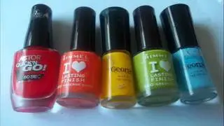 Hippy nail design with added car :)
