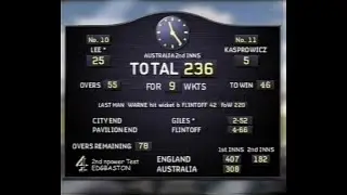 ENGLAND v AUSTRALIA 2nd TEST MATCH DAY 4 EDGBASTON AUGUST 7 2005 LAST 10 OVERS