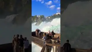 This is what the Rheinfall waterfall sounds like on the Rhine River in Switzerland.