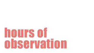 Documenting OT Hours Of Observation