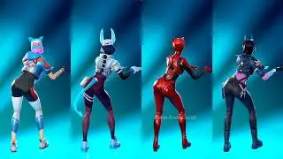 Fortnite Too Sweet Emote With Lynx Shiver Midnight Thorn Skin Thicc 🍑😜😍🥵 Who Won ?