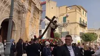 Venerdì Santo Canicattìnese 2024 Uscita del Nazareno dalla chiesa di San Diego