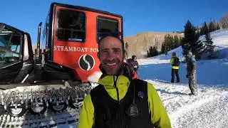 Backcountry Snowcat Snowboarding Adventure with Ffej Knar and Trailer Tom | Steamboat Powder Cats
