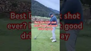 Best &ldquo;Duo&rdquo; trick shot ever? No, but a good drive. #shorts