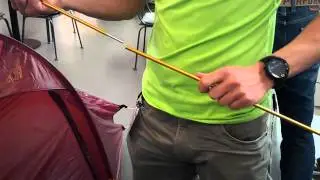 Pr&aelig;sentation af Tarp i d&oslash;r p&aring; Nordisk Telemark 2 carbon teltet