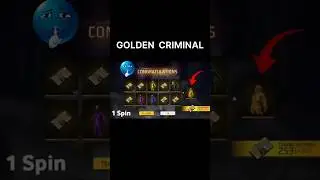 🤩NEW CRIMINAL RING EVENT SPIN 😁 GOLDEN CRIMINAL BUNDLE SPIN|FREE FIRE NEW EVENT 💯#freefire🙏