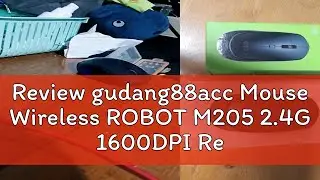 Review gudang88acc Mouse Wireless ROBOT M205 2.4G 1600DPI Receiver USB untuk PC Laptop