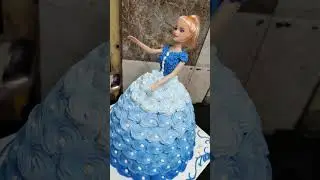 cream design doll cake decoration new 🎂🎂⭐⭐👌👌🎉🍰😃🙋🌺🎉&hearts;️ #cake #snscakes #fondantcake #canddy