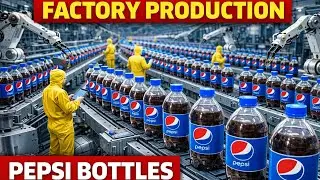 Pepsi Bottle Factory Process 😱 | How Pepsi Bottles Are Made | Satisfying Production