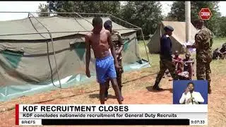 KDF concludes nationwide recruitment for General Duty recruits