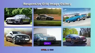 Галерея изображений на GRID используя HTML & CSS || Responsive image gallery using Grid CSS