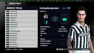 CLASSIC PES 2021 JUVENTUS 1985/86 FACES UPDATED