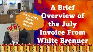 A Brief Overview of the July Invoice From White Brenner