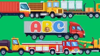ABC Pixel Truck for Kids! | Pixel Art Show | The Curious Baby