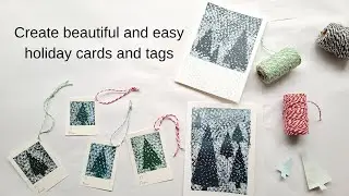How to make easy, dreamy holiday cards and tags
