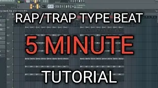 How to Make Rap Trap Beat in 5 Min FL Studio Tutorial
