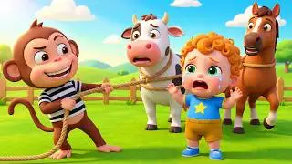 Two Monkey Thieves in Old MacDonald&rsquo;s Farm! 😱 Every Animal Is Gone! New Old MacDonald Rescue Story