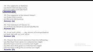 LDC 2024 & LGS 2024 | GENERAL  - ENGLISH |  MODEL QUESTIONS MCQ  - 1| KPSC |