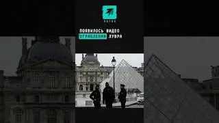 Появилось видео ограбления Лувра #поток #новости #лувр #ограбление #франция #париж #впариже