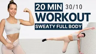 20 MIN (INTENSE) Full Body Workout - Short and effective with no repeats and no equipment.