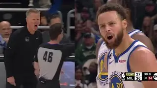 Steph Curry and Steve Kerr were about to BEAT the f*ck out of the refs vs Bucks