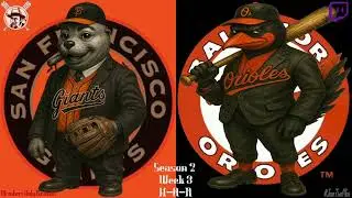MOB S2-W3-D2 AHL Afternoon Game ORIOLES @ GIANTS!  (Music(freeforCreators!): 