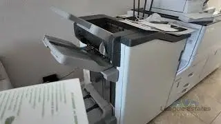 How to create thick covered stapled booklets on your Ricoh C5200s with 5080 sorter.