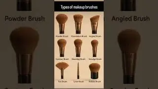 types of makeup brushes #makeup #brushes #tutorial #trending #instagram #youtube #like #comment